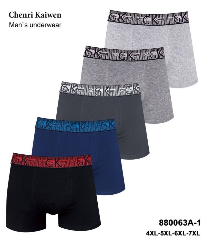 Bokserki męskie Roz 4XL-7XL, Mix kolor Paczka 24 szt